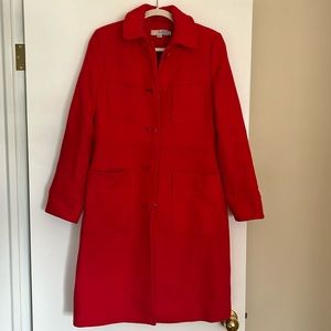 Lipstick Pink/Red Boden Coat Size 8
